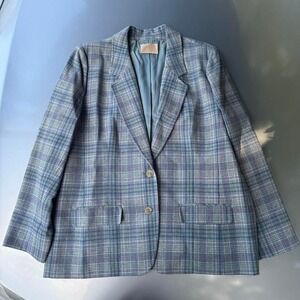 True Vintage 1970s Woolen Mills 100% virgin Pendleton plaid patterned blazer